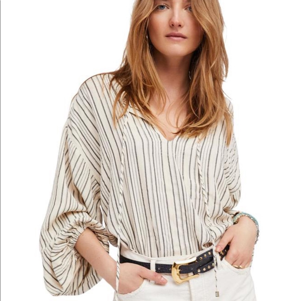 Free People Rhythm of the Night Ivory Tunic- Sz M